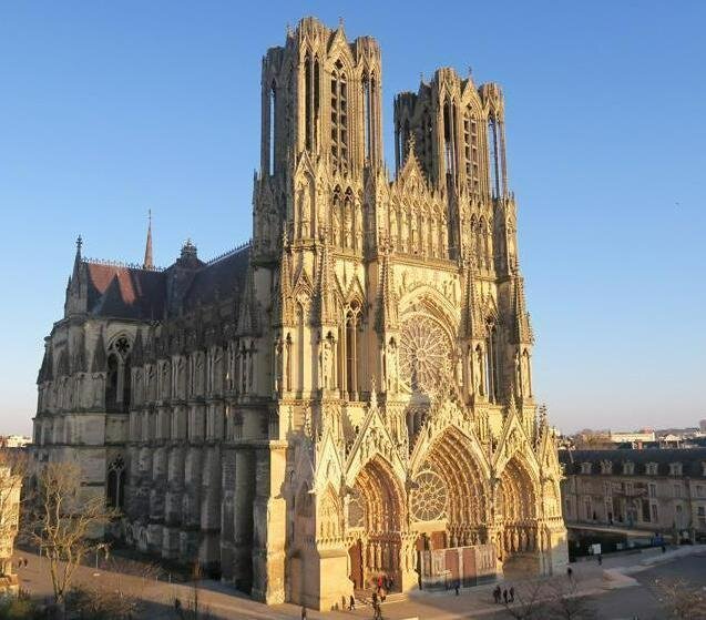 La cathédrale de Reims. Lieu emblématique de la ville